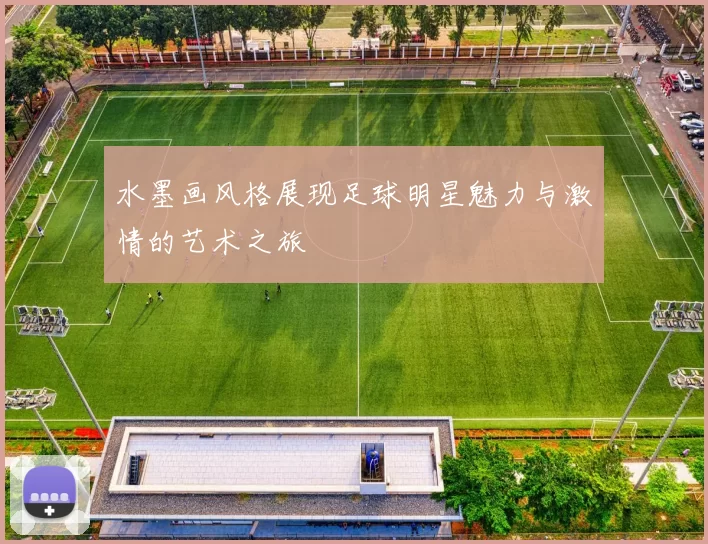水墨画风格展现足球明星魅力与激情的艺术之旅