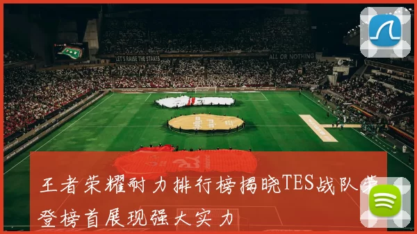 王者荣耀耐力排行榜揭晓TES战队荣登榜首展现强大实力